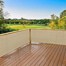 JIANFEI Balcone Frangivista Telo Privacy, Casa Crittografia Ispessita Copertura Protettiva Resistente alle Intemperie Punch Crema Solare, 56 Dimensioni Personalizzabile (Color : Beige, Size : 0.7x6m)