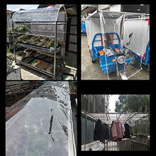 XIAOZHEN Telo Antipioggia in Plastica per Esterni in PVC Trasparente Telo Antipioggia in Plastica Antipioggia Protezione Solare in Tela per Balcone Copertura Antipioggia Antivento(Size:1x3m)