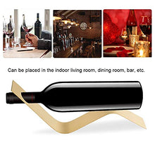 HERCHR Porta Bottiglie di Vino Porta Bottiglie da Vino Portabottiglie per Vino Singolo Porta Bottiglia di Vino in Acciaio Inossidabile 35 x 5 x 14,5 cm
