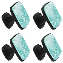 Luci di Natale scintillanti blu Pomelli per Porta Set di 4 Pomelli per Mobili Manopole per Cassetti Cucina Armadio Vetro