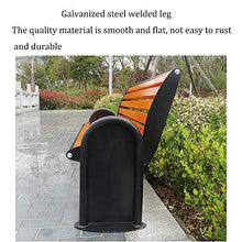 Panchine per Terrazze da Giardino da Esterno, Panchine da Parco con Schienali, Telai in Ghisa E Sedili con Doghe in Legno Massello Anticorrosivo, Panchine da Balcone Cortile, Ospita 2-3 Persone