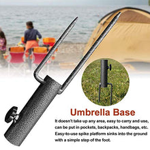 CLIUS Portatile Ombrello Base Resistente Portaombrelli da Esterno Terra Inserti Ancora Supporto per Parco Patio Spiaggia - Grigio, Free Size