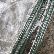 NMBC Telone Trasparente Telone Occhiellato Pieghevole PVC Giardino Foglia di Pianta Floreale Impermeabile Telone Toldo De Planta Antipioggia con Occhielli-1.2x3m Chiaro