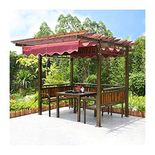Gazebo da giardino Giardino Gazebo, Patio Padiglione, Uva rack con tavolo e sedie, all'aperto Cortile padiglione in legno da giardino Tenda for giardino, patio, prati, le Parti Tettoia da esterno HLZY