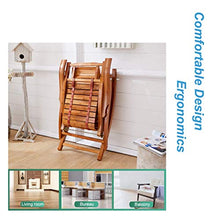 Lounger Poltrone reclinabili in Legno Pieghevole Resistente alle intemperie con bracciolo di Supporto | Sedia a Dondolo da Giardino Vintage Antica Sedia a Dondolo