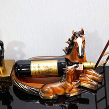 WY-YAN Decorazioni Arte Artigianato Madre e Figlio Cavallo Vino Creativo Decorazione Vino Rack di Raffreddamento Soggiorno Sala Cucina Tavolo