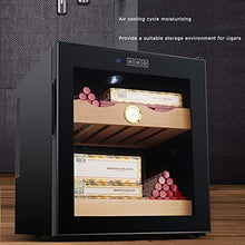 Cigar Cooler Humidor Sigaro 200 con Ripiani in Legno di Cedro Spagnolo Touch Control Display LCD Vetro Isolante Cavo a Doppio Strato