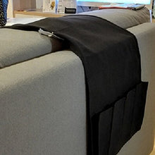 WINOMO Bracciolo Organizer Divano Salvaspazio Multitasche Organizzatore Oggetti Divani Sofa (nero)