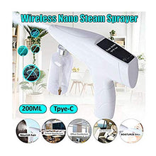 SXPC Spruzzatore per la disinfezione della Pistola a spruzzo a Vapore Nano a Luce Blu con Carica USB da 200 ml per Uso Domestico