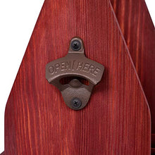 Murrano Portabottiglie per Birra in legno - incisione personalizzata - 6 bottiglie standard - regalo San Valentino - Perfetto per ogni uomo amante della Birra - POWERBANK