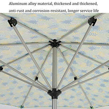 HXFAFA Ombrellone in alluminio con manovella, ombrellone da giardino, patio, protezione solare UV 30+, ombrellone a manovella, design moderno, 270 x 250 cm