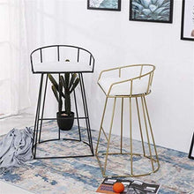 Bar Stool Con schienale del sedile Spugna for la prima colazione ripiano della cucina e la casa Nero Moderno Sgabelli ferro for Abitare Attività Cucine poggiapiedi Sedie da pranzo pub Gambe Industrial