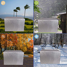 BAILR Copertura Tavolo Esterno 115 * 115 * 74cm, Copertura Mobili da Giardin Rettangolari Copri Tavolo da Giardino Impermeabile Anti-UV Tessuto Oxford Telo Copritavolo da Esterno