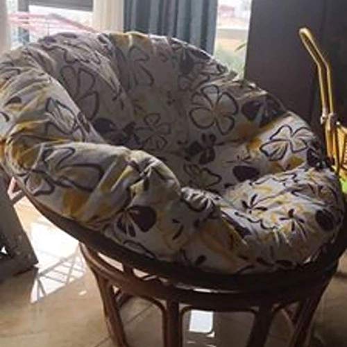 Yxxc Addensare Rotondo Papasan Sedia Cuscino Sedia Altalena Cuscino Stuoia per Sedia A Dondolo Pad Appeso Amaca, Nido D'uovo Cuscino Sedia B Diametro130cm
