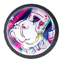 Bulldog 4 PCS Pomelli per Porta, Pomolo per Mobile, Pomelli per Mobili con Viti, Maniglia per Armadietto, Pomelli per Porta, Pomelli per Cassetti per Porta, Armadio, Cassetto e Credenza