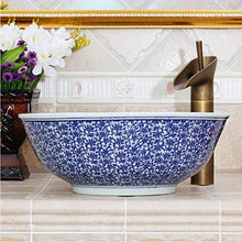 Artigianale in Porcellana Fatto a Mano Europa Vintage Lavabo Lavabo in Ceramica Lavabo Art Counter Bacino da Bagno Ciotola Ciotole