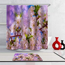 LIYAN Combinazione Bagno. Immagini Chiare E Colori Vivaci Rendono Il Tuo Bagno Pieno di Vita. Accessori da Bagno. Bellissimi Fiori di Ciliegio.