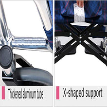 Carrozzine Semoventi, Portatili Transit Travel Semoventi, Lega di Alluminio Leggero Pieghevole Rapido Corrimano di Decompressione Maniglia Antiscivolo Pneumatico Pneumatico Disabili/Anziani Trolley