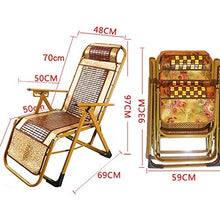 ZHANGYY Sedie da Giardino Sedia da Salotto, Sedia in bambù Sedia Pieghevole Sedia per Pausa Pranzo Sedia Portatile Sedia da Giardino in bambù Sedia Estiva Semplice 69x48x97cm Durevole