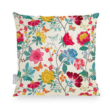 Celina Digby® - Cuscino impermeabile da giardino in fibra cava generosamente riempita Crema. Quadrato. Dimensioni: 43 x 43 cm.