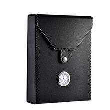 Humidars Cigar Humidor - nuova di alta qualità mini portatile in legno di sigarette in pelle Cigar Humidor contenitore della scatola di immagazzinaggio cassa nera for 8/10 Cigar mantenerlo fresco .Sca