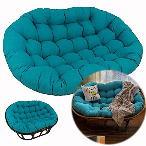 ZWPY Cuscino per Sedia sospesa Altalena in Rattan, Cuscino Papasan per 2 Persone, Senza Sedia, Cuscino per Cesto Appeso, Cuscino per Sedia Amaca, per Patio Esterno da Giardino Interno
