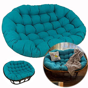 ZWPY Cuscino per Sedia sospesa Altalena in Rattan, Cuscino Papasan per 2 Persone, Senza Sedia, Cuscino per Cesto Appeso, Cuscino per Sedia Amaca, per Patio Esterno da Giardino Interno