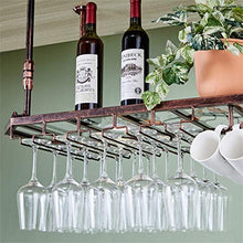 Rastrelliere per calici con pannello in vetro, portabottiglie da vino da appendere a soffitto Scaffale per calice in metallo Ripiani galleggianti Bar Arredamento da cucina Mug Organizer (Dimensioni: