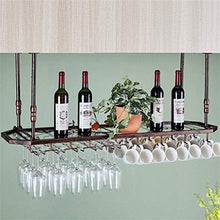 DJSMjbj Pannello Calice di Vetro Rack a soffitto attaccatura del Supporto di Bottiglia del Vino Metallo Calice Bagagli unità scaffali Galleggiante Facile da installare Ripiani Decke (Size : 120cm)