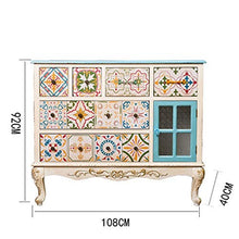 Credenza da Pranzo Credenza Armadio d'Epoca Bagagli Armadio Freestanding Tavolino Cassettiera per Soggiorno Cucina Camera (Color : White, Size : 108x40x92cm)
