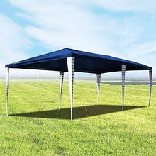 Hengda 3x6m Tenda da Giardino, Protezione UV Gazebo da Festa Blu Impermeabile per Fiere,Feste e Mercati