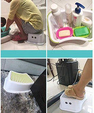Step Sgabello Lavanderia Sgabello Nano banco Wash Sgabello Sgabello Bagno Antiscivolo Bagno banco Sgabello igienici toletta Sgabello Sgabello sedie Pieghevoli (Color : Gray)