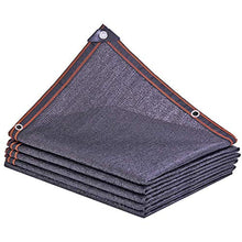 HTL Durable 6-Pin Parasole Net, Addensato Panno Ombra Usato per Isolamento termico Rete Solare per Cortile, Balcone, Auto e Tetto. Il tasso di Ombreggiatura è 80%, Nero, 5M* 10M