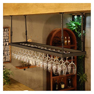 CCFENG Titolare Moderno Minimalista Vetro di Vino Creativo, Sottosopra Titolare Calice mobilia Giù, Appeso Barra a cremagliera del Vino, Supporto di Vetro Vino Europeo