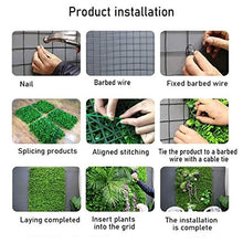 Pannelli Di Siepi Artificiali Verdi, Impermeabili E Facili Da Pulire Decorazione Da Parete Con Sfondo Di Foglie Finte Fresche Per Recinzione Da Giardino Per Interni All'aperto (50 × 50cm)(Color:B)