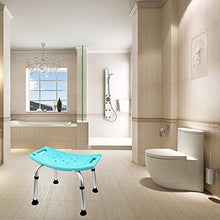 TLMYDD Balneazione Altezza della Sedia Sedia Regolabile in Alluminio Ascensore Sgabello da Doccia for Gli Anziani/Persone Disabili Verde/Bianco Sgabello da Bagno (Color : Green)