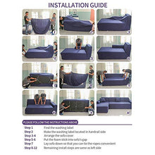 OKJK Copridivani ad Angolo, Rivestimento per mobili Soggiorno Moderno, copridivano sfoderabile Chaise Longue Elastico Universale a Forma di L (White,Part A-A 90-140cm)