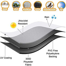 STZYY Coperture per mobili da Giardino, Anti-Particelle di Sabbia/Nebbia di Polvere, Copertura per mobili Rettangolare per terrazza, Anti-UV, Antivento, Copertura per Tavolo e Sedia da Esterno,