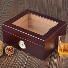 NIHAOA Accessori del Sigaro Corrosione Carrying A Cigar Humidor con Voi - con Un Pannello Frontale Digitale igrometro Sealed Buon Portatile Rimovibile Cigar Box Buon apporto di umidità