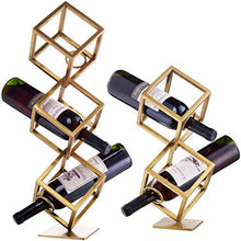 Classico 2 Livello Freestanding Desktop Cube bottiglia di vino della cremagliera d'attaccatura del supporto di lusso del calice del vino del ferro Wine bagagli controsoffitto mensola Upside Rack Appli