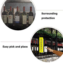 FCXBQ Scaffali mobili per Bar, scaffali per Vino, Supporto per Parete, Supporto per Bicchiere di Vino Appeso, scaffale per Ripiani, scaffale per Esposizione per Decorazioni per Bar, Applicazione p