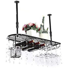 Lefuyan Portabottiglie da Appendere, Portabottiglie da Cucina Cucina/Bar/Ristorante Portabottiglie da Appendere A Parete Portabottiglie Portabottiglie in Ferro Metallico (Dimensioni: 80 * 25Cm)