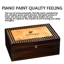 Posacenere, scatola di sigari, armadietto di sigaro, legno di cedro, di grande capacità, la pittura pianoforte, scatola di sigari