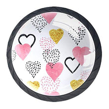 Amore cuore 4 PCS Pomelli per Porta, Pomolo per Mobile, Pomelli per Mobili con Viti, Maniglia per Armadietto, Pomelli per Porta, Pomelli per Cassetti per Porta, Armadio, Cassetto e Credenza