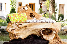 Windalf - Panchina da cucina rustica Vana Tari, 137 cm, realizzata a mano, in legno naturale