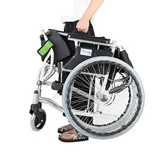 Sedie A Rotelle Semoventi, Manuale di Viaggio di Transito Portatile, Lega di Alluminio Leggera Pieghevole per Anziani da Casa Scooter Disabili con Freno Carrello per Scooter per Anziani/Disabili A