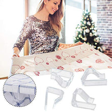 LGLG - Set di 4 mollette per tovaglia, in plastica, trasparente, per casa, cucina, ristorante, erbacce, picnic, patio e feste, 6,3 x 5,2 cm