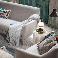 Kave Home - Tavolino Bianco Filip con Rami di Legno di Teak