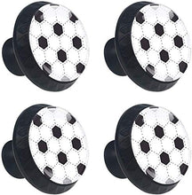 Foto calcio nero bianco Pomelli per Porta Set di 4 Pomelli per Mobili Manopole per Cassetti Cucina Armadio Vetro