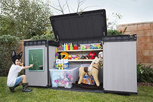 Keter Porta Attrezzi da Esterno Elite Store in Duotech con Pavimento Incluso, 140 x 82 x 124 cm